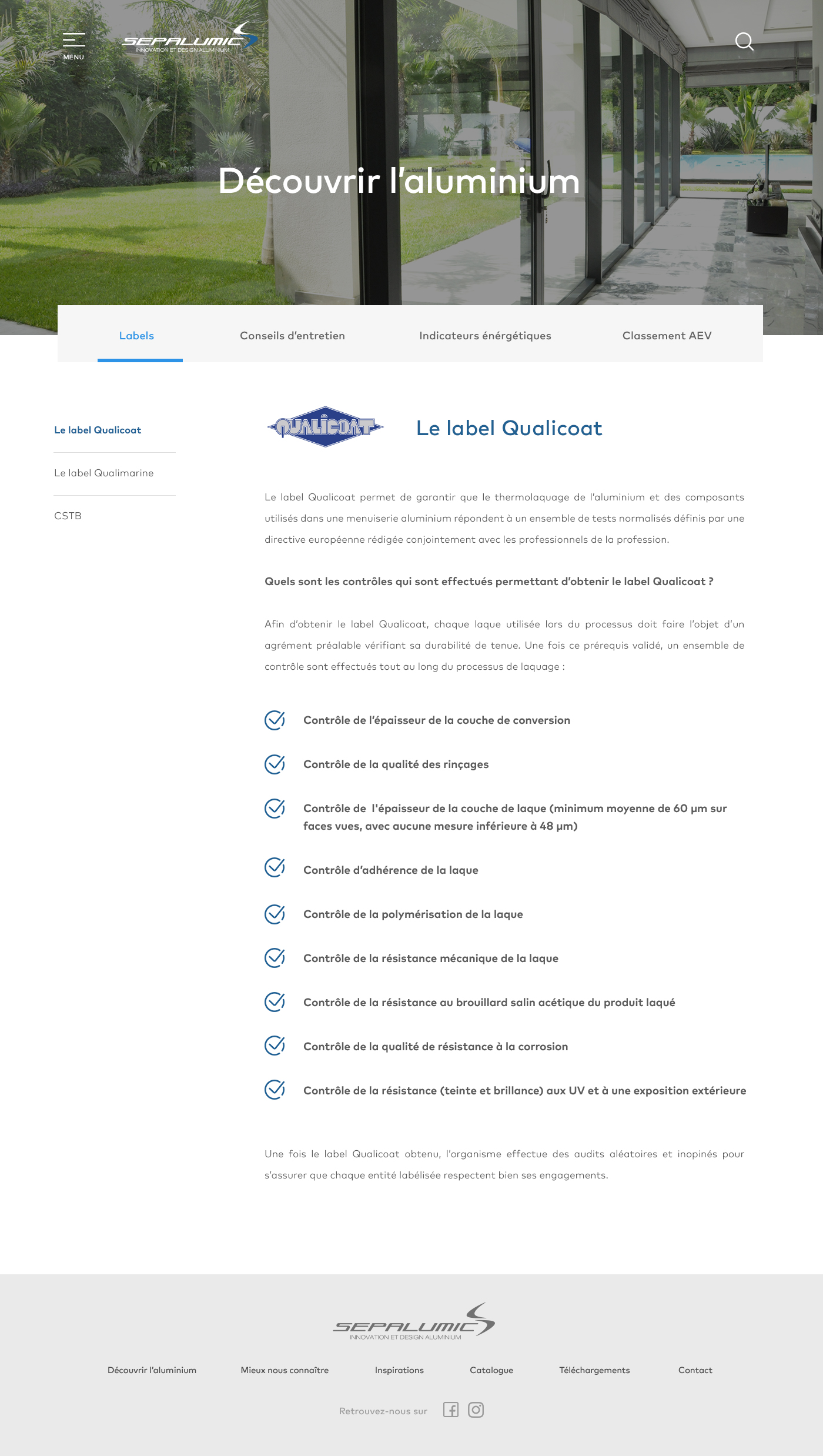 sepalumic decouvrir laluminium